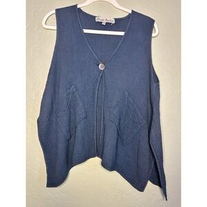 JP And Mattie Boho Cover Top Ocean Blue Woman's P/xs NWOT